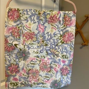 Vintage floral midi skirt